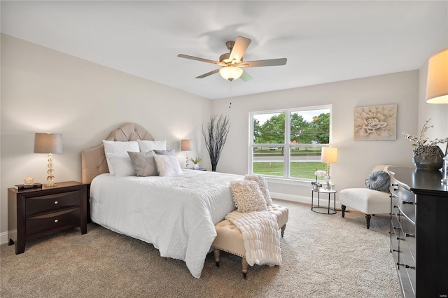 4947 Butler Hill Rd, Saint Louis, MO 63128 - carpeted bedroom with baseboards and a ceiling fan