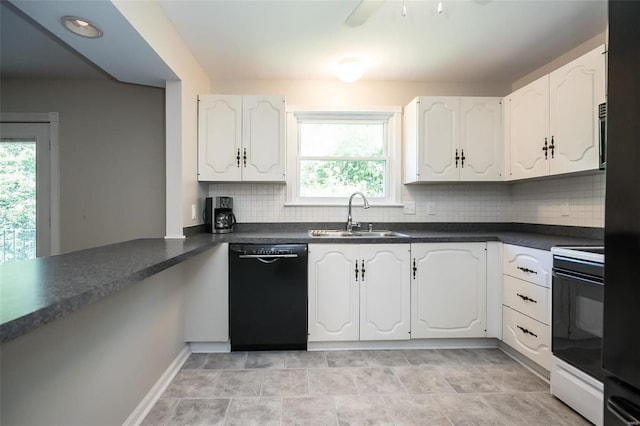 13579 Coliseum Dr Unit G, Chesterfield, MO 63017 - kitchen featuring a sink, dishwasher, electric stove, and plenty of natural light