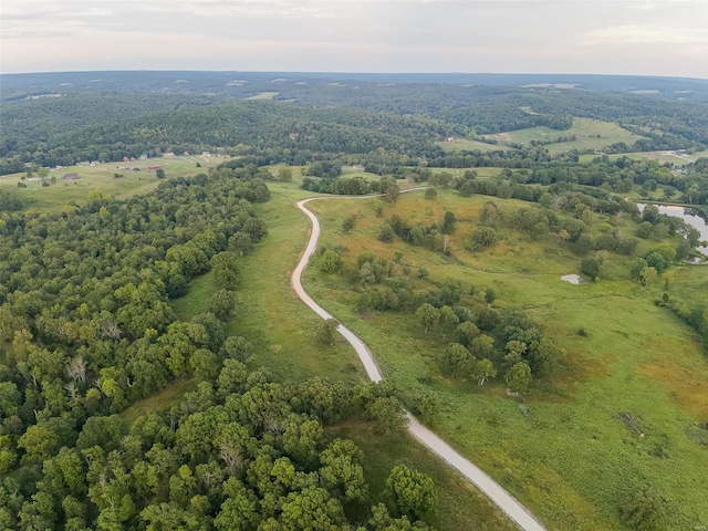 347 Big Trout Trl, Mammoth Spring, AR 72554 - aerial view of property's location with a heavily wooded area
