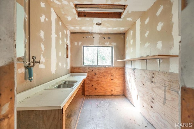 725 W Springfield St, St James, MO 65559 - kitchen with a sink and light countertops