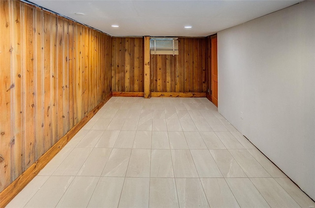 1 Debby Ln, Belleville, IL 62223 - finished basement with wooden walls and recessed lighting