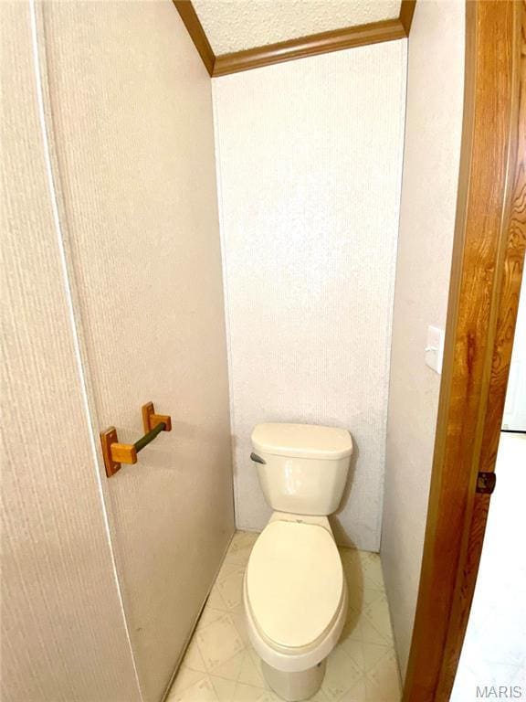 610 N Caldwell St, Middletown, MO 63359 - bathroom with toilet and crown molding