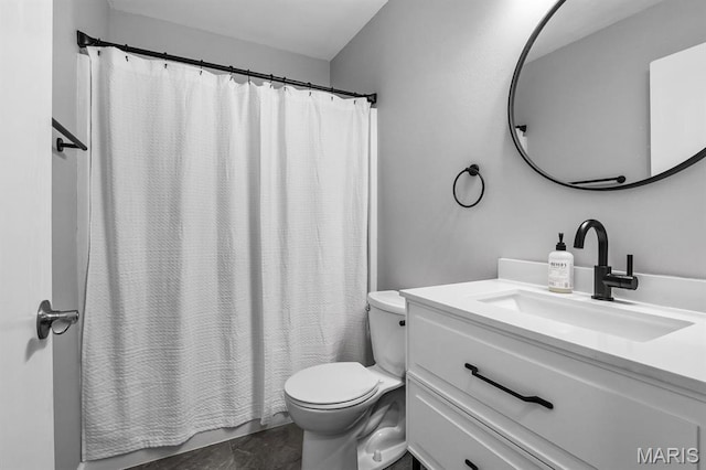 111 Aspencade Cir, Saint Peters, MO 63376 - full bathroom with toilet, vanity, and a shower with shower curtain