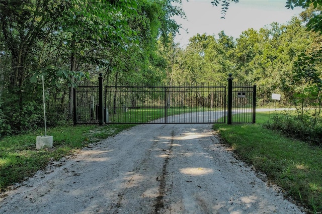 28 Acacia Dr, Conway, MO 65632 - gate with fence and a forest view