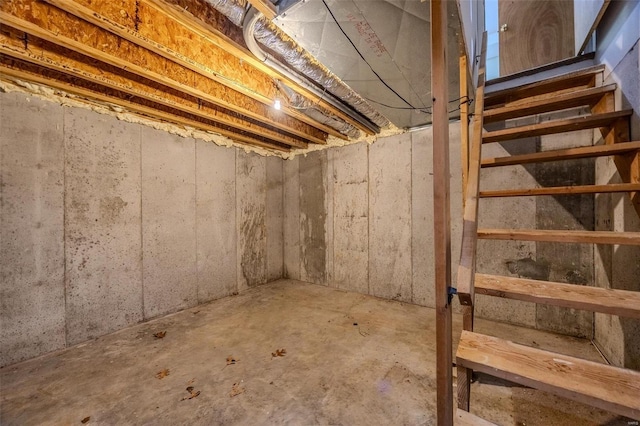 28 Acacia Dr, Conway, MO 65632 - unfinished basement with stairs