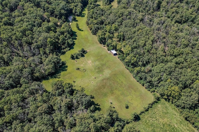 28 Acacia Dr, Conway, MO 65632 - aerial view of property and surrounding area featuring a forest