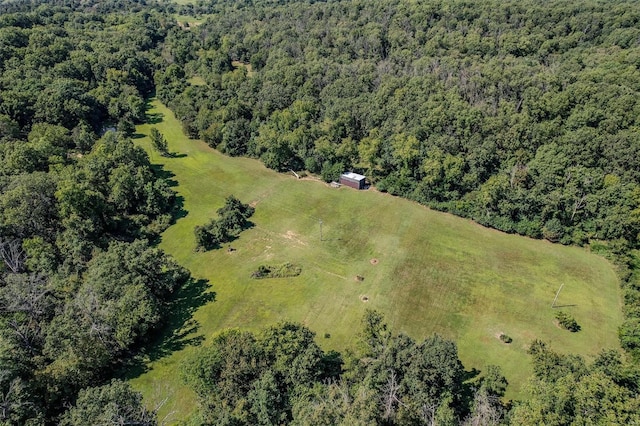 28 Acacia Dr, Conway, MO 65632 - aerial overview of property's location featuring a heavily wooded area