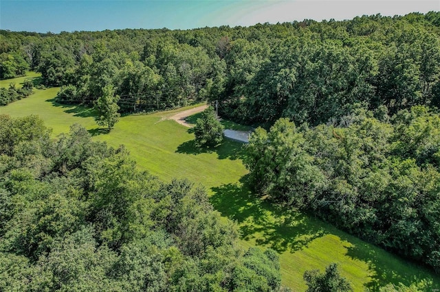 28 Acacia Dr, Conway, MO 65632 - aerial overview of property's location with a heavily wooded area