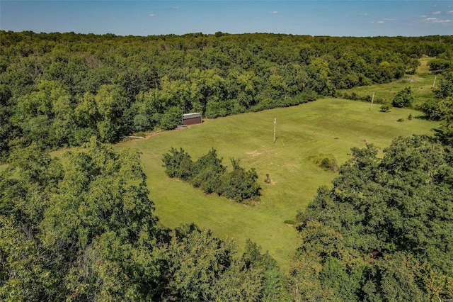 28 Acacia Dr, Conway, MO 65632 - aerial view of sparsely populated area with a heavily wooded area