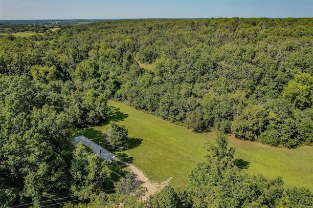 28 Acacia Dr, Conway, MO 65632 - aerial view of a heavily wooded area