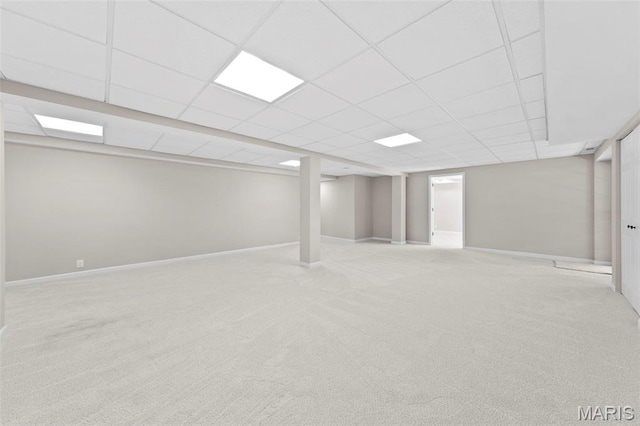 6 Freedom Way, Saint Charles, MO 63303 - finished basement featuring carpet flooring, a drop ceiling, and baseboards