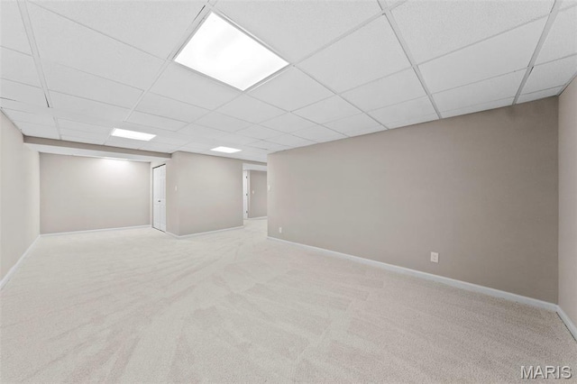 6 Freedom Way, Saint Charles, MO 63303 - finished below grade area featuring carpet flooring, a drop ceiling, and baseboards