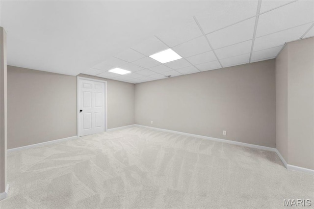 6 Freedom Way, Saint Charles, MO 63303 - empty room featuring carpet flooring, baseboards, and a drop ceiling