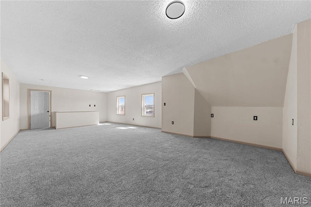 2901 Magnolia Ave, Saint Louis, MO 63118 - bonus room featuring a textured ceiling, carpet, and baseboards