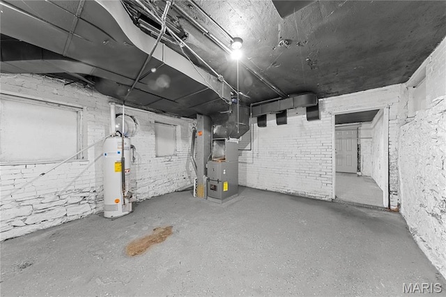 2901 Magnolia Ave, Saint Louis, MO 63118 - unfinished below grade area featuring water heater and heating unit
