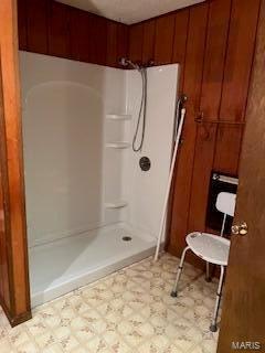 1742 Date Dr, Summersville, MO 65571 - bathroom with tile patterned floors and a shower