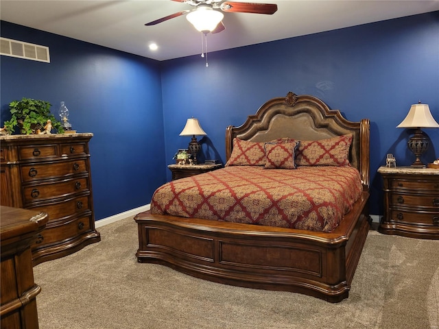10359 Bounds Rd, Shipman, IL 62685 - carpeted bedroom featuring ceiling fan and baseboards