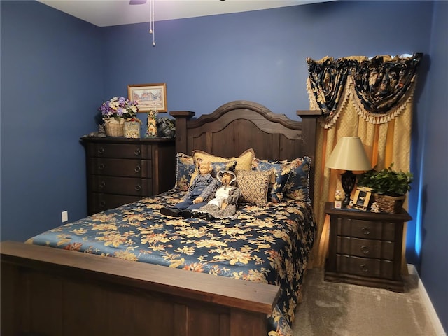 10359 Bounds Rd, Shipman, IL 62685 - carpeted bedroom featuring a ceiling fan