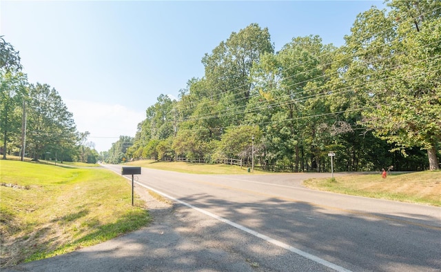 view of asphalt road