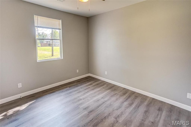 8546 US Highway 50, Lebanon, IL 62254 - spare room with wood finished floors and a ceiling fan