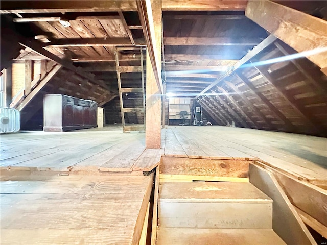 view of attic