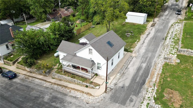 1137 Main St, Maeystown, IL 62256 - aerial view of property and surrounding area