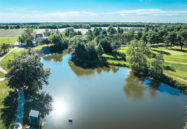 149 SE 450th Ave, Carrollton, IL 62016 - aerial view of a large body of water and a local golf course