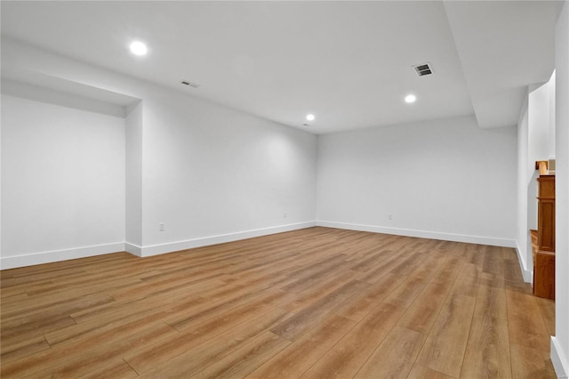 2017 Woodsey Dr, Brentwood, MO 63144 - finished below grade area with light wood-type flooring, recessed lighting, and baseboards