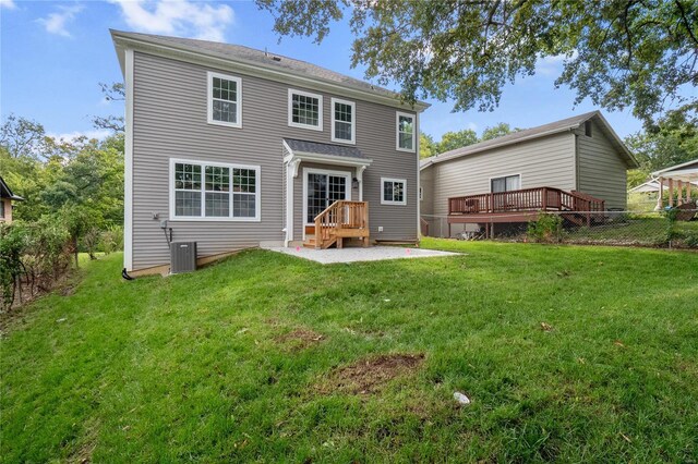 2017 Woodsey Dr, Brentwood, MO 63144 - back of house with a wooden deck