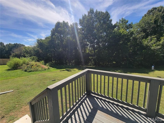 301 S Sloan St, Lebanon, MO 65536 - deck featuring a lawn