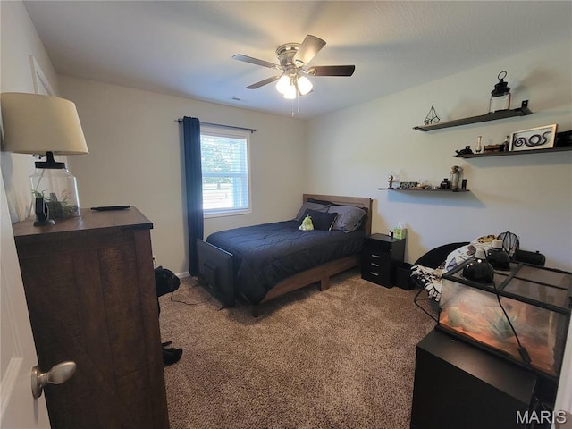 301 S Sloan St, Lebanon, MO 65536 - bedroom with carpet and a ceiling fan