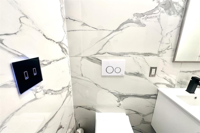 detailed view of vanity