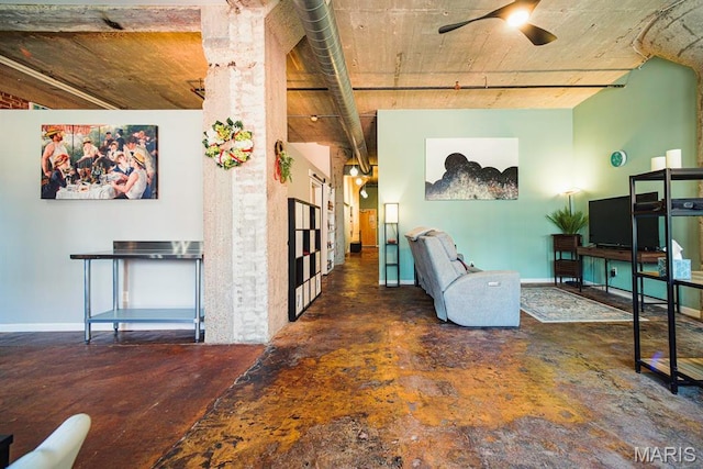 corridor featuring baseboards