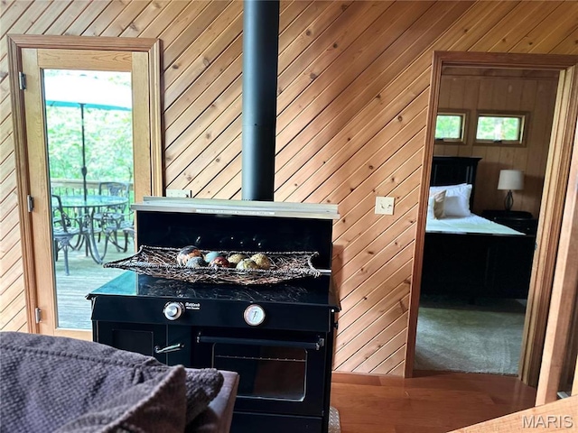 2359 Kitzbuhl Way S, Innsbrook, MO 63390 - detailed view of wood walls and wood finished floors