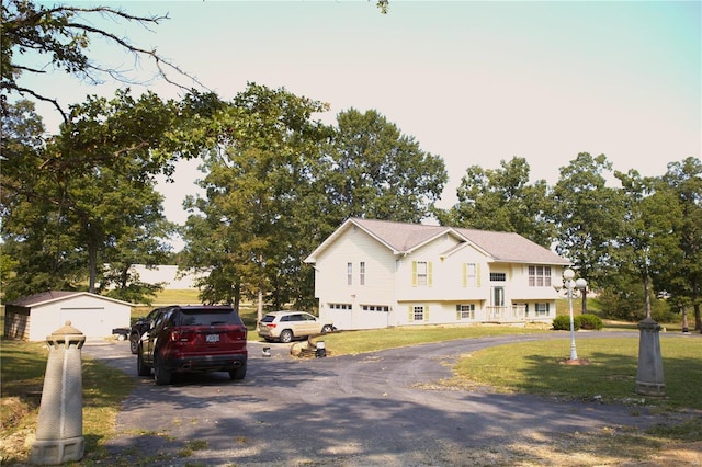 view of asphalt driveway
