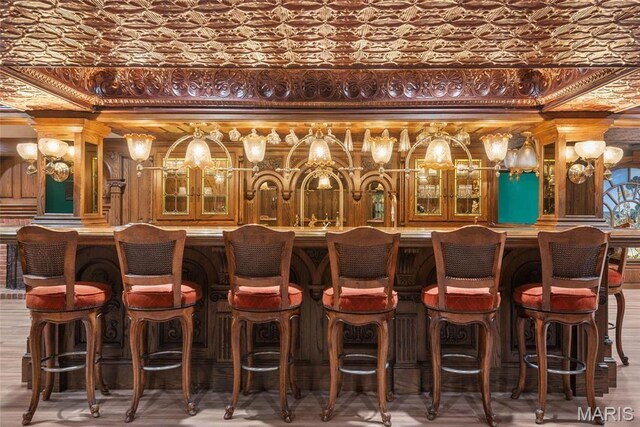 3112 Parkview Dr, Granite City, IL 62040 - community bar area with decorative columns