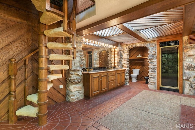 3112 Parkview Dr, Granite City, IL 62040 - full bathroom featuring vanity and a shower stall