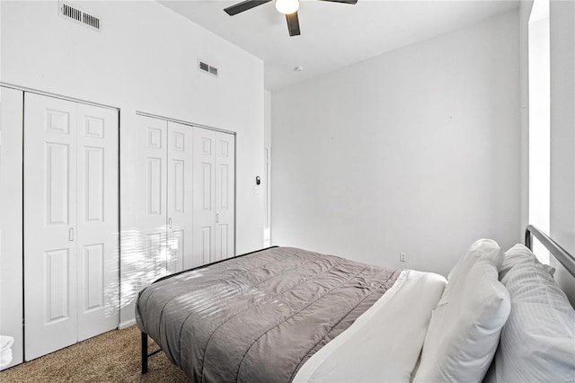 2021 S 8th St, Saint Louis, MO 63104 - carpeted bedroom with a ceiling fan