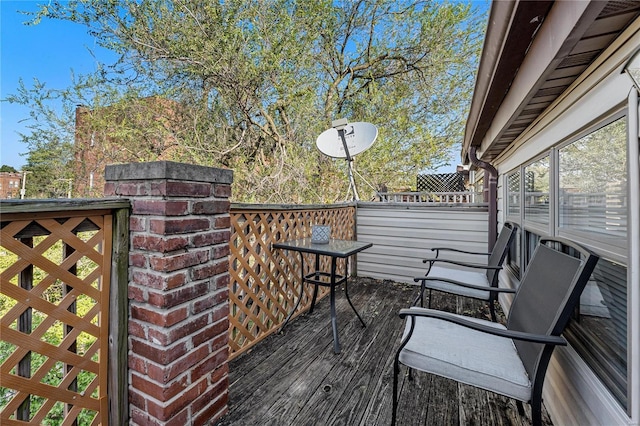 2021 S 8th St, Saint Louis, MO 63104 - view of wooden deck