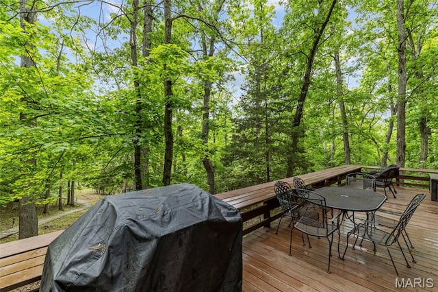 682 Shadow Lake Circle Dr, Innsbrook, MO 63390 - deck featuring outdoor dining space and area for grilling