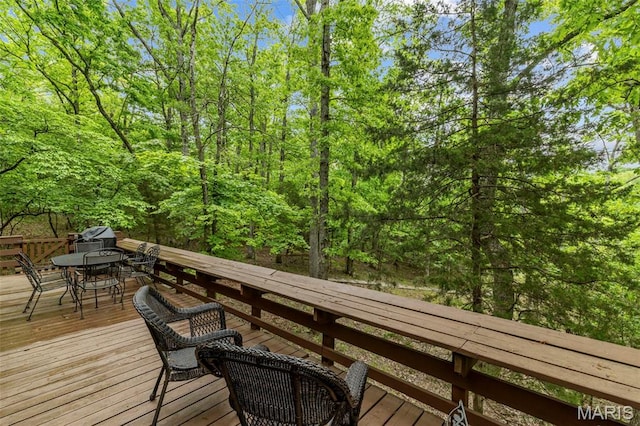 682 Shadow Lake Circle Dr, Innsbrook, MO 63390 - deck featuring outdoor dining space
