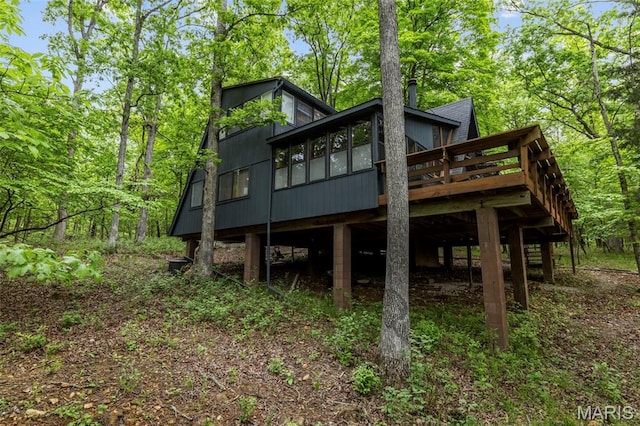 682 Shadow Lake Circle Dr, Innsbrook, MO 63390 - rear view of property featuring a deck