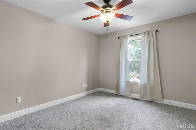 443 Mark Twain Loop, Union, MO 63084 - carpeted spare room with a ceiling fan and baseboards