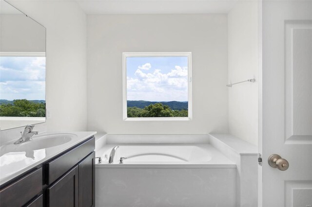 2491 Chukka Dr, Eureka, MO 63025 - full bathroom with a garden tub and vanity