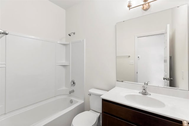 2491 Chukka Dr, Eureka, MO 63025 - full bath featuring toilet, shower / bath combination, and vanity