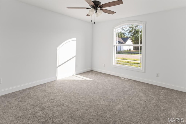1127 Redwing Ct, Grafton, IL 62037 - spare room with a ceiling fan and carpet floors