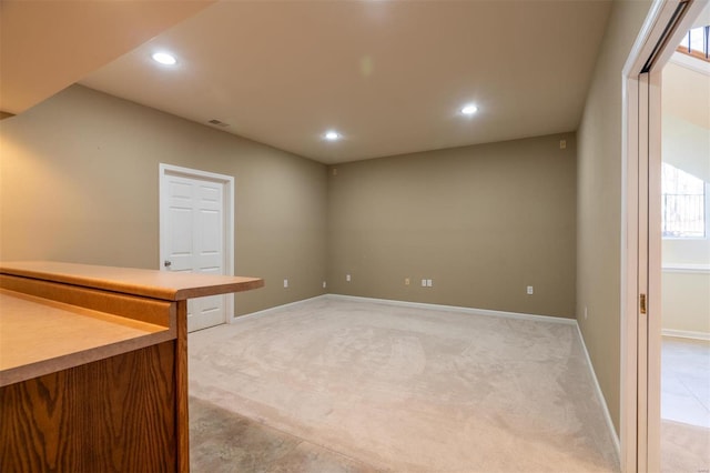 814 Marti Dr, Rolla, MO 65401 - unfurnished room with light carpet, recessed lighting, and baseboards