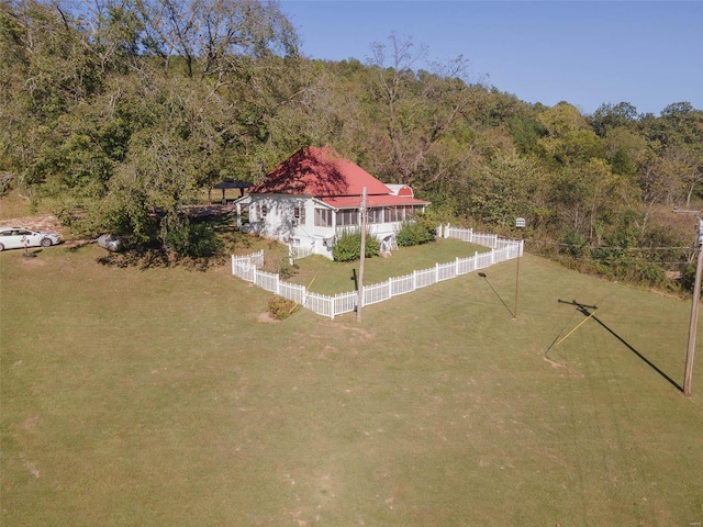 2251 County Road 6670, Salem, MO 65560 - aerial view of property and surrounding area featuring a heavily wooded area