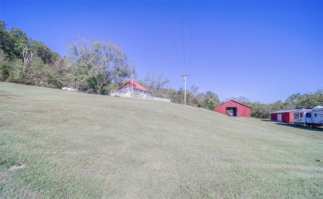 2251 County Road 6670, Salem, MO 65560 - view of grassy yard with a barn, an outdoor structure, and a detached garage