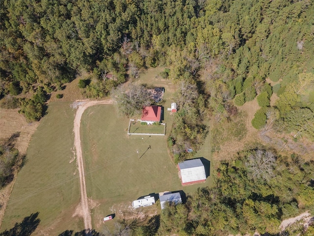 2251 County Road 6670, Salem, MO 65560 - aerial view of property and surrounding area with a heavily wooded area